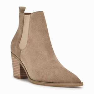 Nine West Wyllis Block Heel Enkellaarsjes Bruin Nederland | OXC-983154